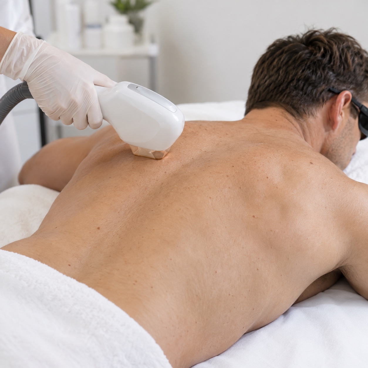 Men’s Laser Hair Removal — Full Back. $240